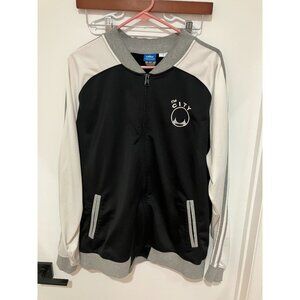 Adidas Men's Golden State Warriors "The City" Track Jacket, Black/White, XL